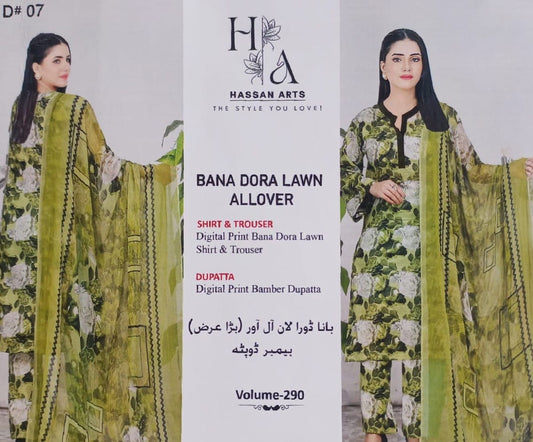 Bana Dora Lawn Allover by Hassan Arts