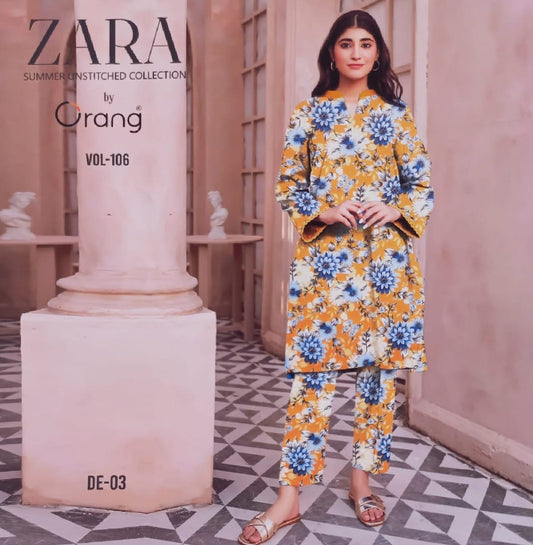 Zara Summer unstitched collection by ORANG